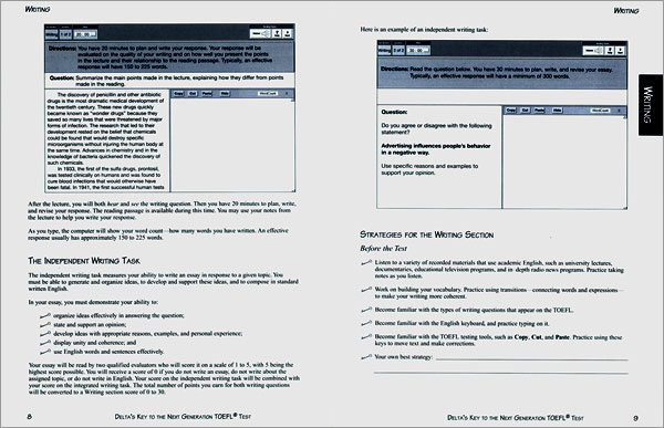 Delta's Key to the Next Generation TOEFL Test Advanced Skill Practice : Writing