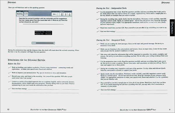Delta's Key to the Next Generation TOEFL Test Advanced Skill Practice : Speaking