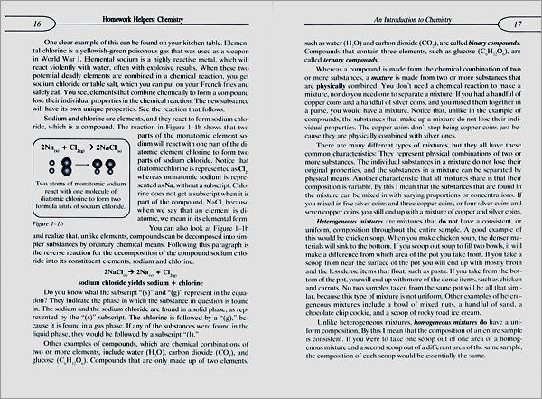 Homework Helpers : Chemistry