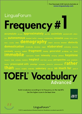 FREQUENCY #1 TOEFL VOCABULARY Advanced