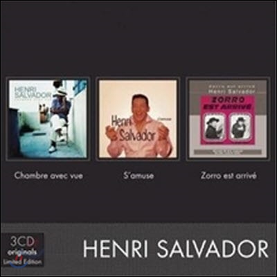 Henri Salvador / Chambre Avec Vue, S&#39;Amuse, Zorro (3CD/수입/미개봉)