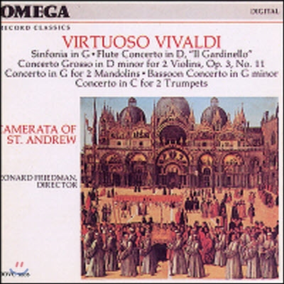 [중고] Leonard Friedman / Vivaldi : Sinfonia In G. Rv149, Flute Concerto In D (oovc5005)