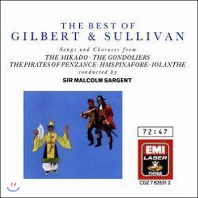 Malcolm Sargent / The Best Of Gilbert & Sullivan (수입/미개봉/cdz7625312)