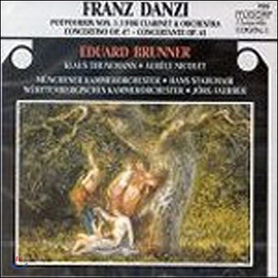 [중고] Eduard Brunner, Klaus Thunemann, Aurele Nicolet / 단지 : 클라리넷, 바순, 플루트를 위한 음악 (Danzi : Works For Clarinet, Bassoon & Flute) (수입/tudor799)