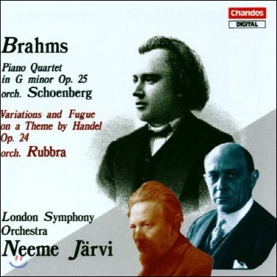 [중고] Neeme Jarvi / Brahms : orch. schoenberg & Rubbra (수입/8825)