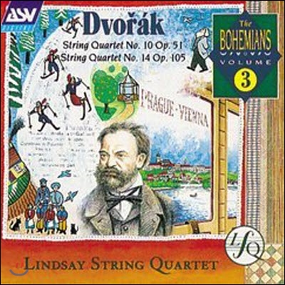 [중고] Lindsay String Quartet / 드보르작 : 현악 사중주 10, 14번 (Dvorak : String Quartet No.10 Op.51, No.14 Op.105) (skcdl0461)