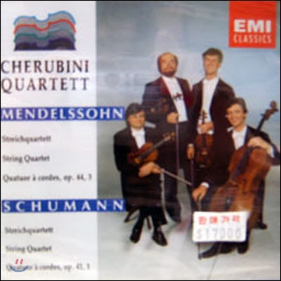 [중고] Cherubini-Quartett / Mendelssohn, Schumann : Streichquartette (수입/cdc7541412)