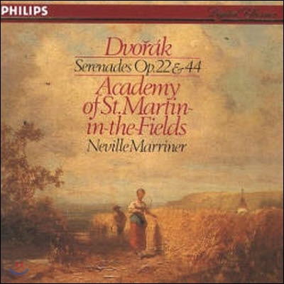 [중고] Neville Marriner / 드보르작 : 현을 위한 세레나데 작품22, 44 (Dvorak : Serenades Opp.22, 44) (수입/4000202)