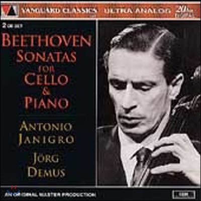 [중고] Antonio Janigro, Jorg Demus / Beethoven : Sonatas For Cello & Piano (2CD/oovc508788)