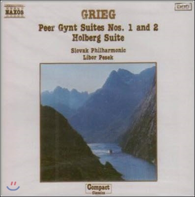 [중고] Libor Pesek / Grieg : Peer Gynt Suite1 & 2, Holberg (일본수입/8550021)