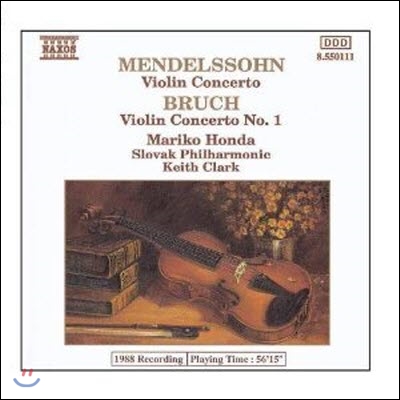 [중고] Keith Clark / Mendelssohn, Bruch: Violin Concertos (수입/8550111)