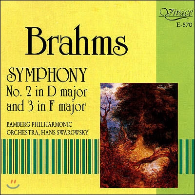 [중고] Hans Swarowsky / Brahms : Symphonies Nos. 2 &amp; 3 (수입/vivace570)