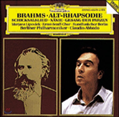 [중고] Marjana Lipovsek, Claudio Abbado / Brahms : Alto Rhapsody Op.53, Schicksalslied Op.54, Gesang Der Parzen Op.89, Nanie Op.82 (수입/4357912)