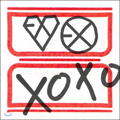 엑소 (Exo) / 1집 XOXO 으르렁 (Kiss Ver. Repackage/한국어/빨강/미개봉)