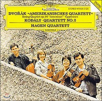 [중고] Hagen Quartett / Dvorak, Kodaly : String Quartets (dg0323)