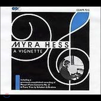 Myra Hess / Vignette (2CD/수입/미개봉/cdapr7012)