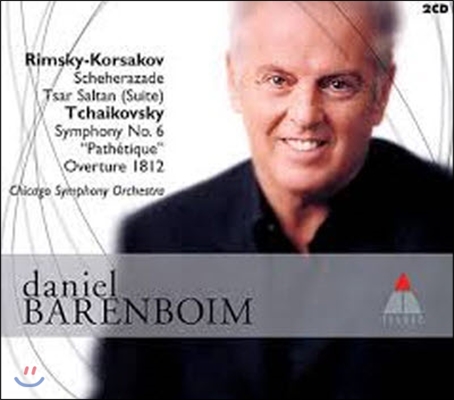 [중고] Daniel Barenboim / Rimsky-Korsakov : Scheherazade Op.35, Tsar Saltan Op.57, Tchaikovsky : Symphony No.6 Op.74 'Pathetique', Oveture 1812 Op.49 (2CD/수입/하드커버 없음/8573821272)