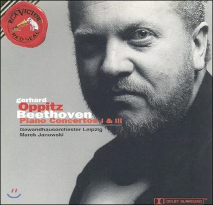 [중고] Gerhard Oppitz / Beethoven - Piano Concertos Nos.1 & 3 (수입/09026682262)