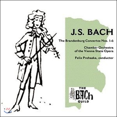 [중고] Felix Prohaska, Chamber Orchestra Of The Vienna State Opera / Bach : The Brandenburg Concertos BWV 1046-1051 (2CD/수입/1244)