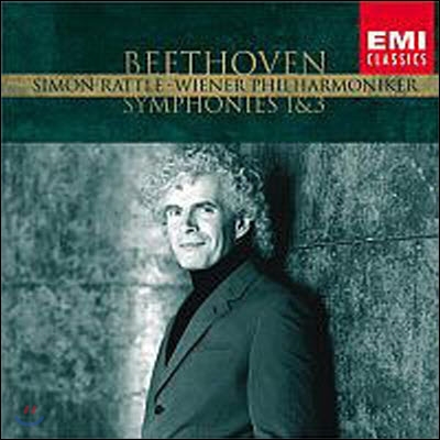 [중고] Simon Rattle / Beethoven : Symphony No.1 & No.3 (ekcd0786)