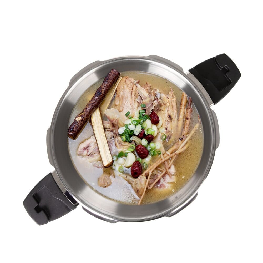 퀸센스 샤이니 통5중 스텐 압력솥 4L (일반뚜껑포함)