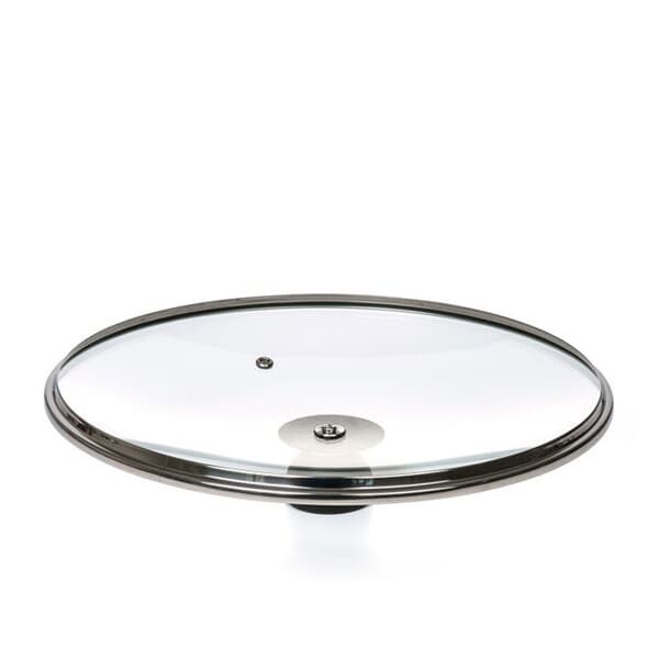 후라이팬 강화 유리뚜껑 28cm + 블랙 T형 손잡이