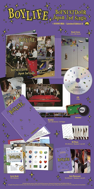 BOYNEXTDOOR (보이넥스트도어) - 일본 싱글 2집 BOYLIFE [초회한정반 A