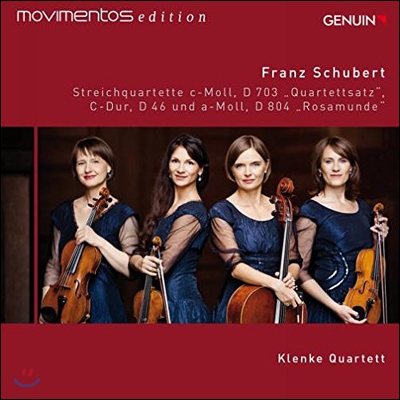 Klenke Quartett 슈베르트: 현악 사중주 4번, 12번, 13번 `로자문데` (Schubert: String Quartets, D. 703, 46 &amp; 804)