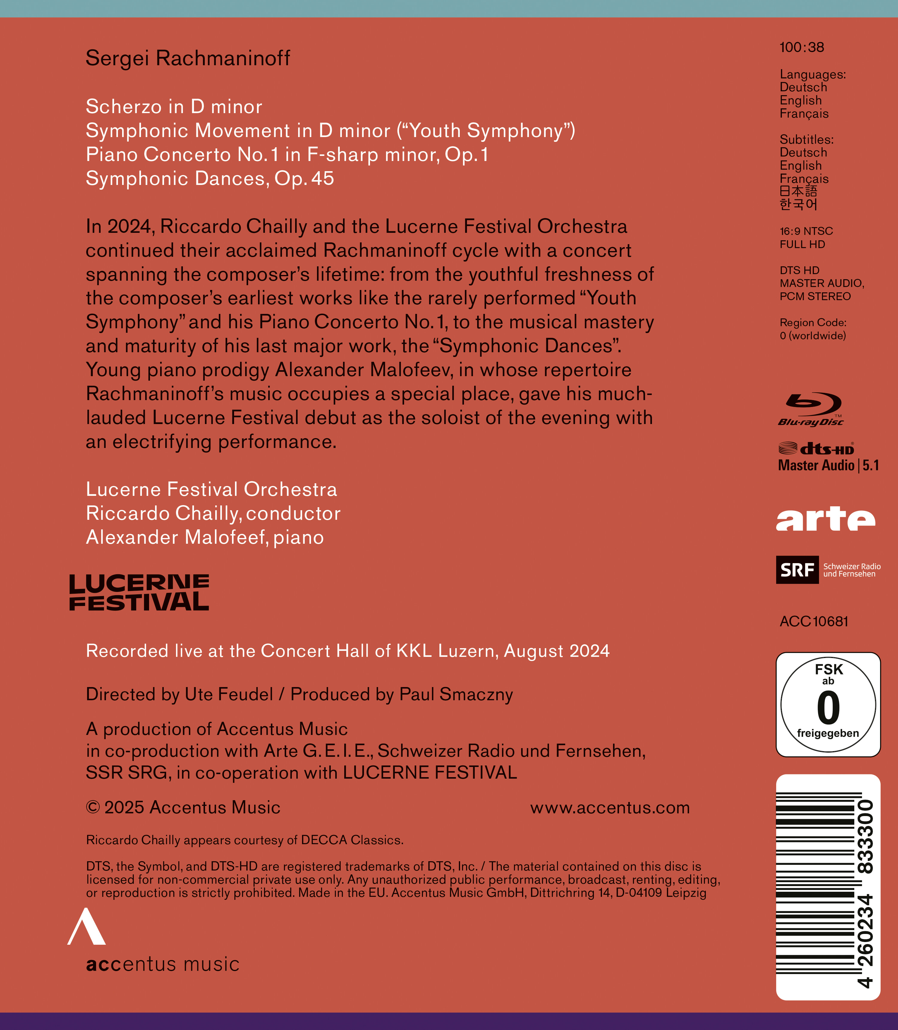 Riccardo Chailly 라흐마니노프: 피아노 협주곡 1번 (Rachmaninoff: Piano Concerto No.1)