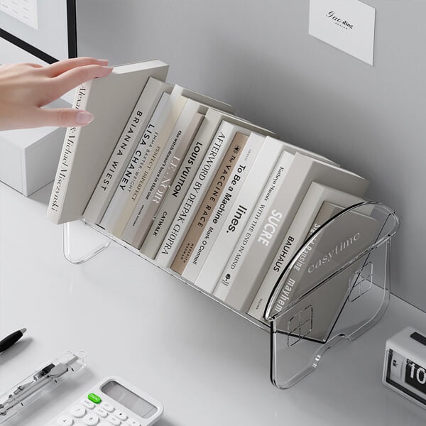 OFFISYS 인텔리전스 인테리어 집중모드 투명 책꽂이