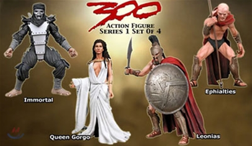 300: Action Figure Series 4종 풀세트 (6인치)