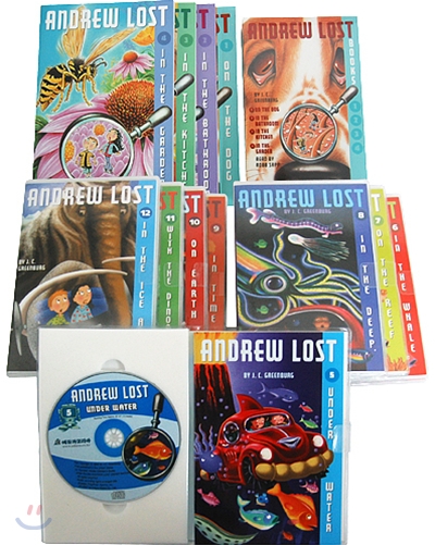 Andrew Lost #1~12 Set : Book 12 + 2 Taes + 8 CDs