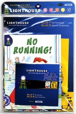 Lighthouse Blue 7,8 : No Running! / Sports Dictionary (Book+CD)