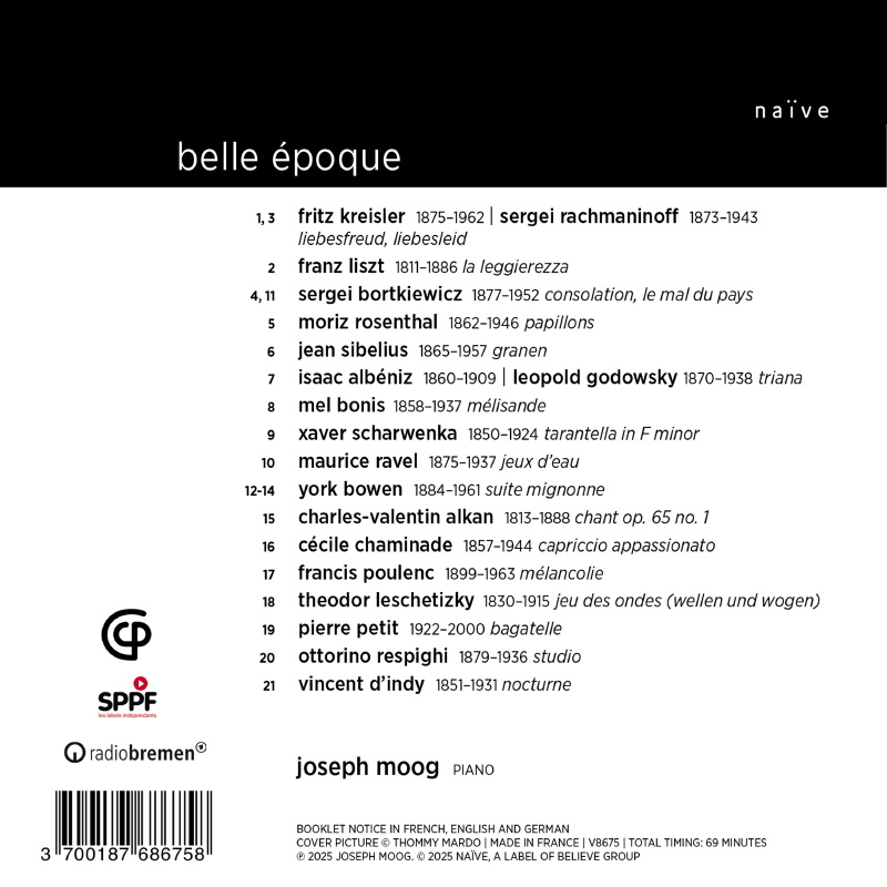 Joseph Moog (요제프 무크) - 아름다운 시절 - 피아노 소품집 (Belle Epoque)