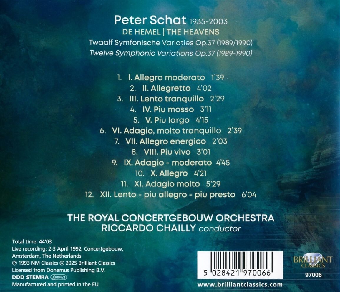 Riccardo Chailly 페터르 스하트: 교향적 변주곡 (Peter Schat: De Hemel The Heavens)