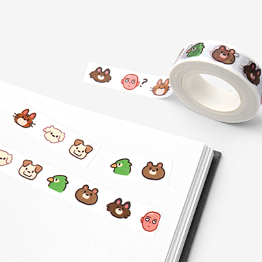 일러스트 마스킹 테이프