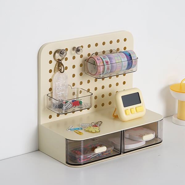 히키스 데스크 미니 타공판 서랍 오거나이저 책상정리 수납 꾸미기