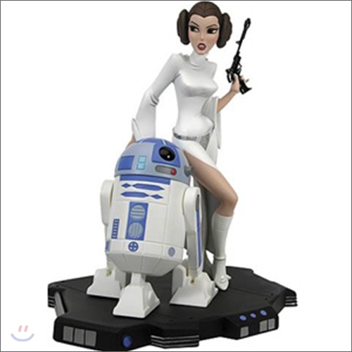 스타워즈 : Star Wars Animated Princess Leia and R2-D2 Maquette