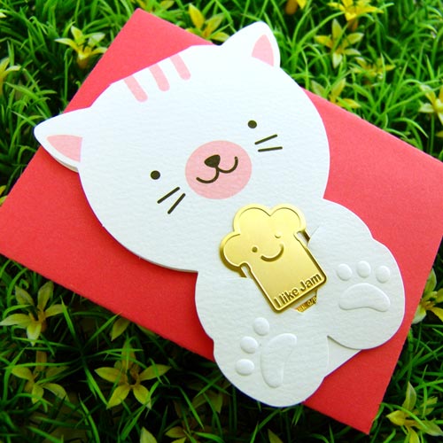 책갈피 북마크 카드 (미니) - 낭만 고양이