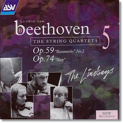 베토벤 : 현악 사중주 op.59 라주모프스키 2번, op.74 하프 - 린제이 사중주단 