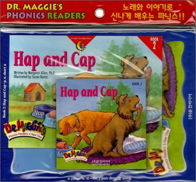 Dr. Maggie's Phonics Readers 2 : Hap and Cap (Book+CD+Workbook Set)