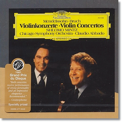 Shlomo Mintz / Claudio Abbado 멘델스존 / 브루흐: 바이올린 협주곡 (Mendelssohn / Bruch: Violin Concertos)