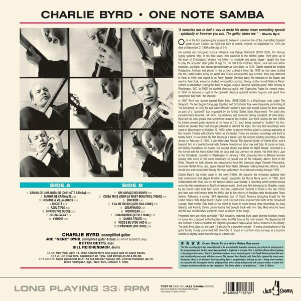 Charlie Byrd (찰리 버드) - One Note Samba [LP]