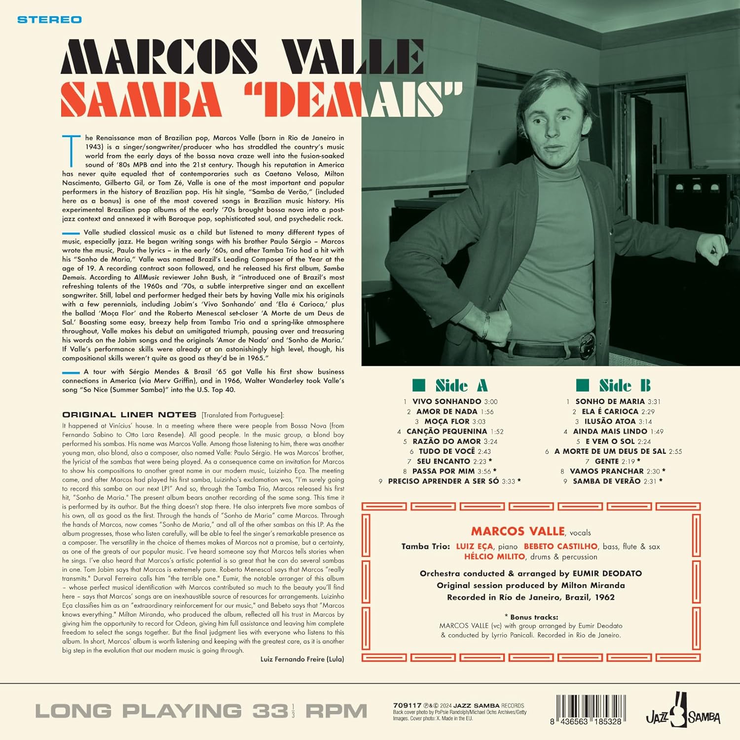 Marcos Valle (마르코스 발레) - Samba "Demais" [LP]