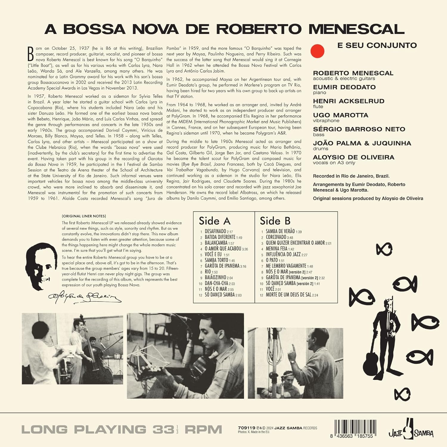 Roberto Menescal (호베르토 메네스칼) - A Bossa Nova De Roberto Menesca [LP]