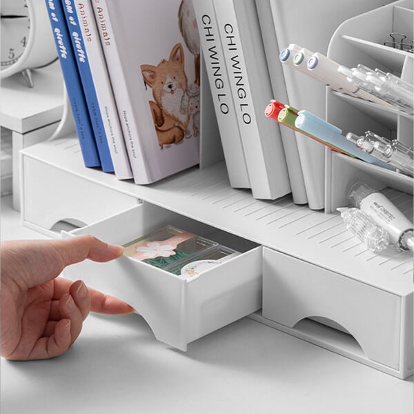 OFFISYS 올인원 데스크테리어 오거나이저 서랍 책꽂이 연필꽂이