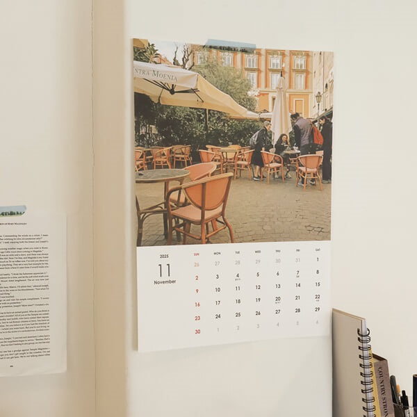 오첵 2026년 15개월 벽걸이달력 올마이데이즈