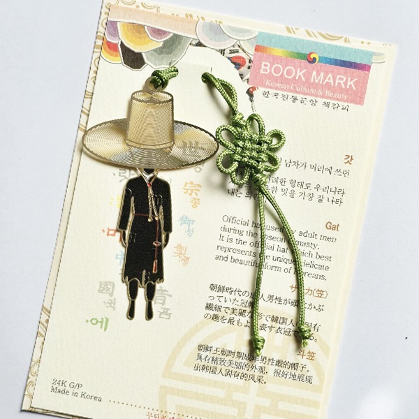 전통문양 케이팝굿즈 금속 책갈피 외국인선물 북마크 행사 기념품