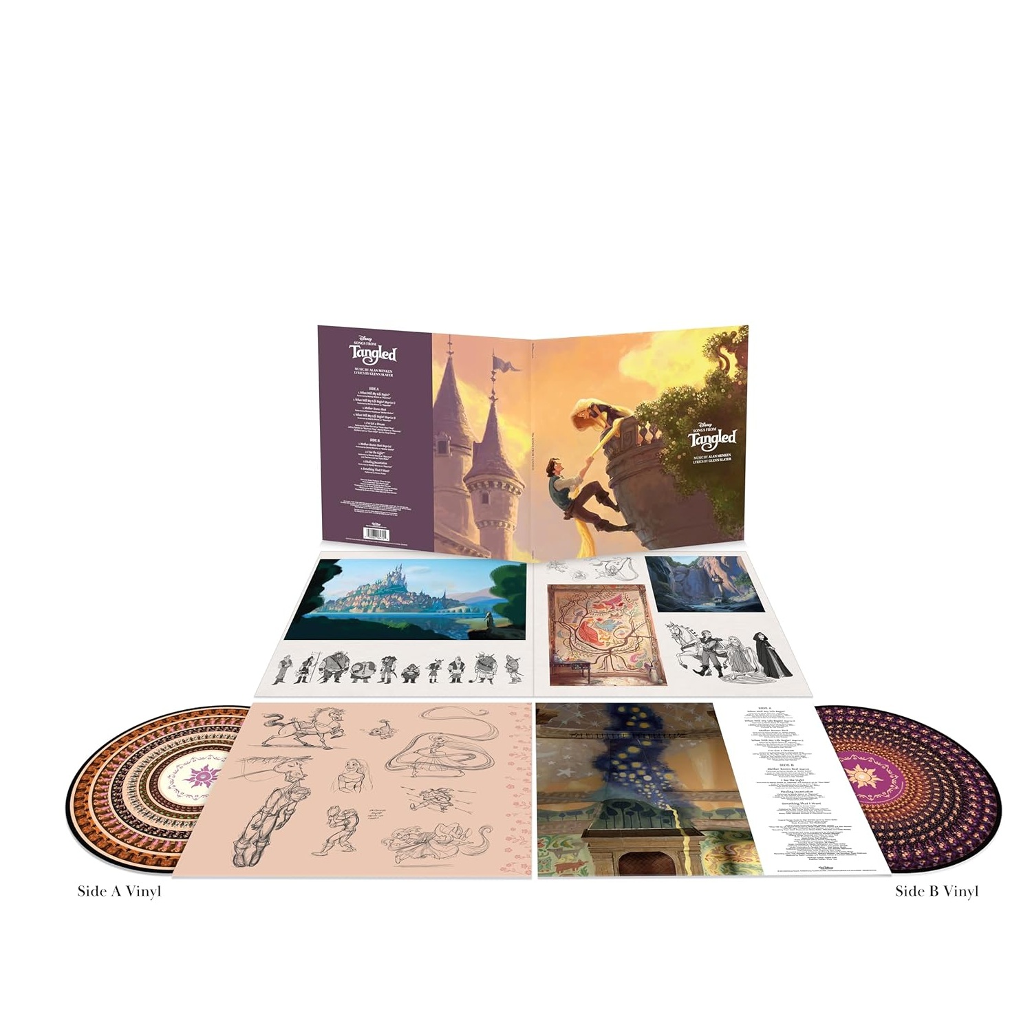 라푼젤 영화음악 (Songs from Tangled Original Soundtrack Music By Alan Menken) [조에트로프 컬러 LP]