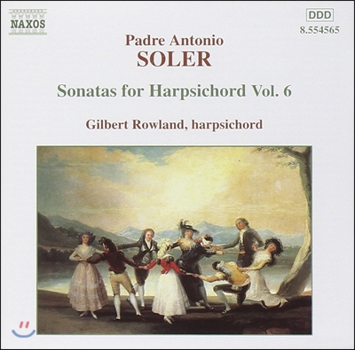 Gilbert Rowland 솔레르: 하프시코드 소나타 6집 (Antonio Soler: Sonatas for Harpsichord Vol.6)